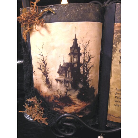 PSYCHIC SIGHT Spell To Open The Third Eye SpellBook Halloween Spooky Witch Decor - Picture 2 of 5